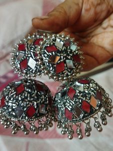 COLOURFUL MIRROR JHUMKA