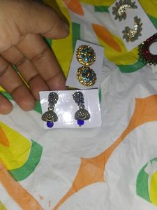 Combo Of Stone Earrings