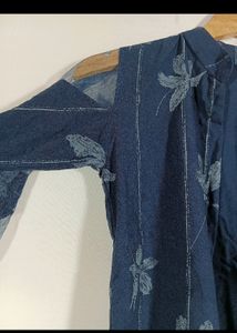 Dark Blue Dress With Coat ( Woman)