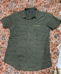 Olive Spykar Brand Shirt