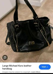 Michael Kors Black Leather Tote