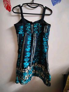 Pure Cotton Printed Mini Dress/Top