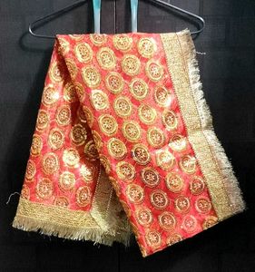RED &amp; GOLD  CHUNNI/CHUNRI