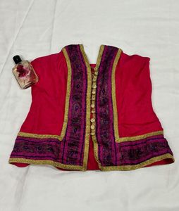 Magenta Color Corset Top