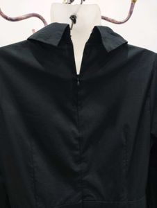 Asymmetrical Black Blouse