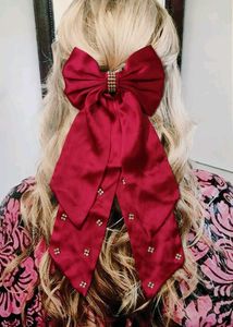 Long Tail Bow With Rhinestone