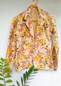 Floral Printed Casual Blazer