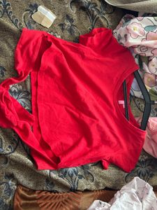 Red Crop Top