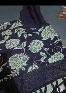 Floral Knit Turtleneck
