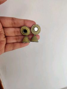 Light Yellow Jhumka