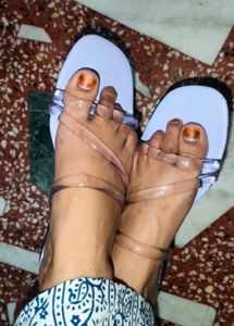 Lavender Strappy Flats