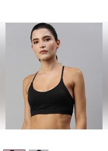 PUMAWomen Sports Lightly Padded Bra (Black)