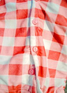 Baby Boy/Girl Stylish Check Shirt Dungree