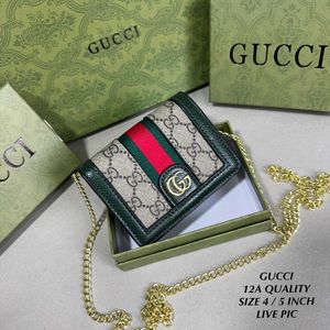 GUCCI OPHIDIA WALLET WITH CHAIN SLING WD box