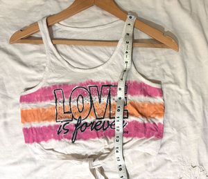 Justice Tie-Front Tank Top