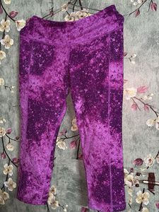Purple Active Wear Gym Leggings