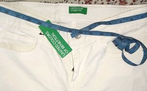 United Colours Of Benetton White Jeans Pant Girls
