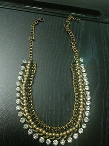 Statement Rhinestone Chain Necklace