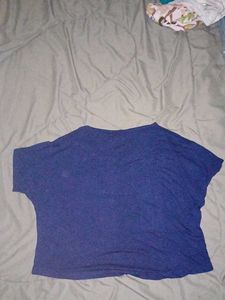 LIFE Brand Blue cropped T-Shirt