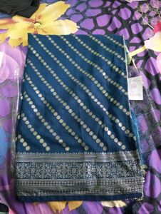 Blue Printed Fabric