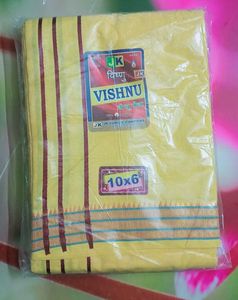 Vishnu Brand Soft Mulmul Cotton Dhoti Jode