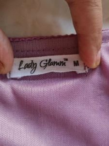 Purple Ruffle Hem Dress