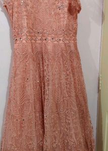 Beautiful Pink Colour Long Gown