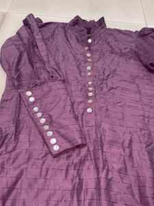 Purple Shiny Kurti