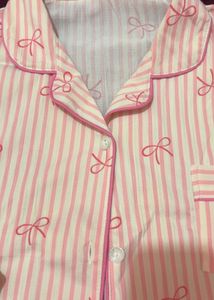 Cute Striped Pajama Top