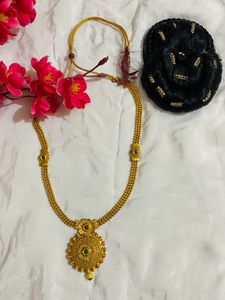 Golden Pendant Necklace With Juda