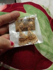 Gold plated earrings