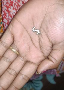 Pure Silver 'S' Initial Charm