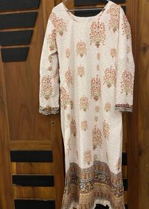 Floral Print White Tunic