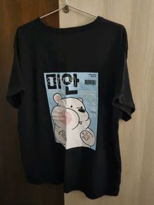Bewakoof Korean Bear Magazine Printed Tshirt