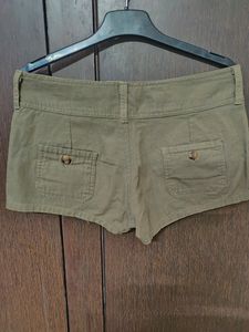 Roxy Khaki Mini Shorts