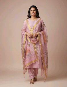 Elegant Pink Embroidered Kurta Set