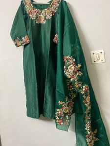 Gorgeous Bottle Green Complete Suit Set:Gotta Work