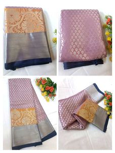 Semi Banarasi Brocade Silk Saree