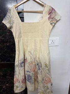 Cream Mini Dress