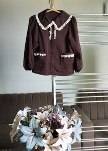Vintage Lace Trim Blouse