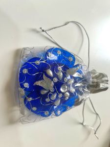 Combo Of Decorative Metal Box &amp; Kumkumhaldi Holder