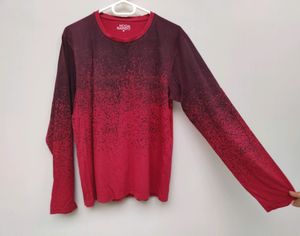 Moda Rapido Mens Red Ombre T-Shirt