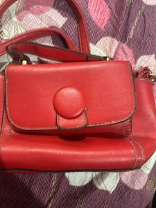 Red Sling Purse