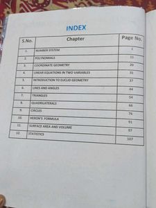 Mental Maths Class 9
