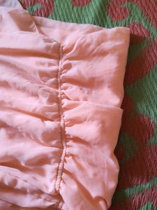 Peach Cold Shoulder Maxi Dress