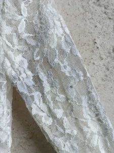 Stylish White Lace Top Layered