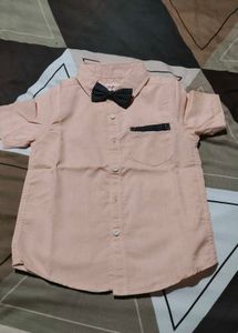 Boys Dress Shirt with Bow Tie
