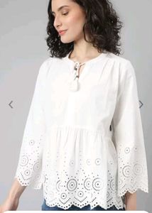 2 Combo Embroidered Bell Sleeve Tunics - Set of C