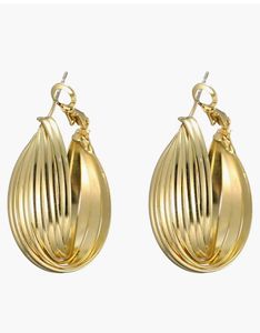 Yellow Chimes Golden Hoop Earrings