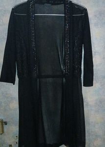 One Shimmer Lines TOP And Georget Fabric Jacket